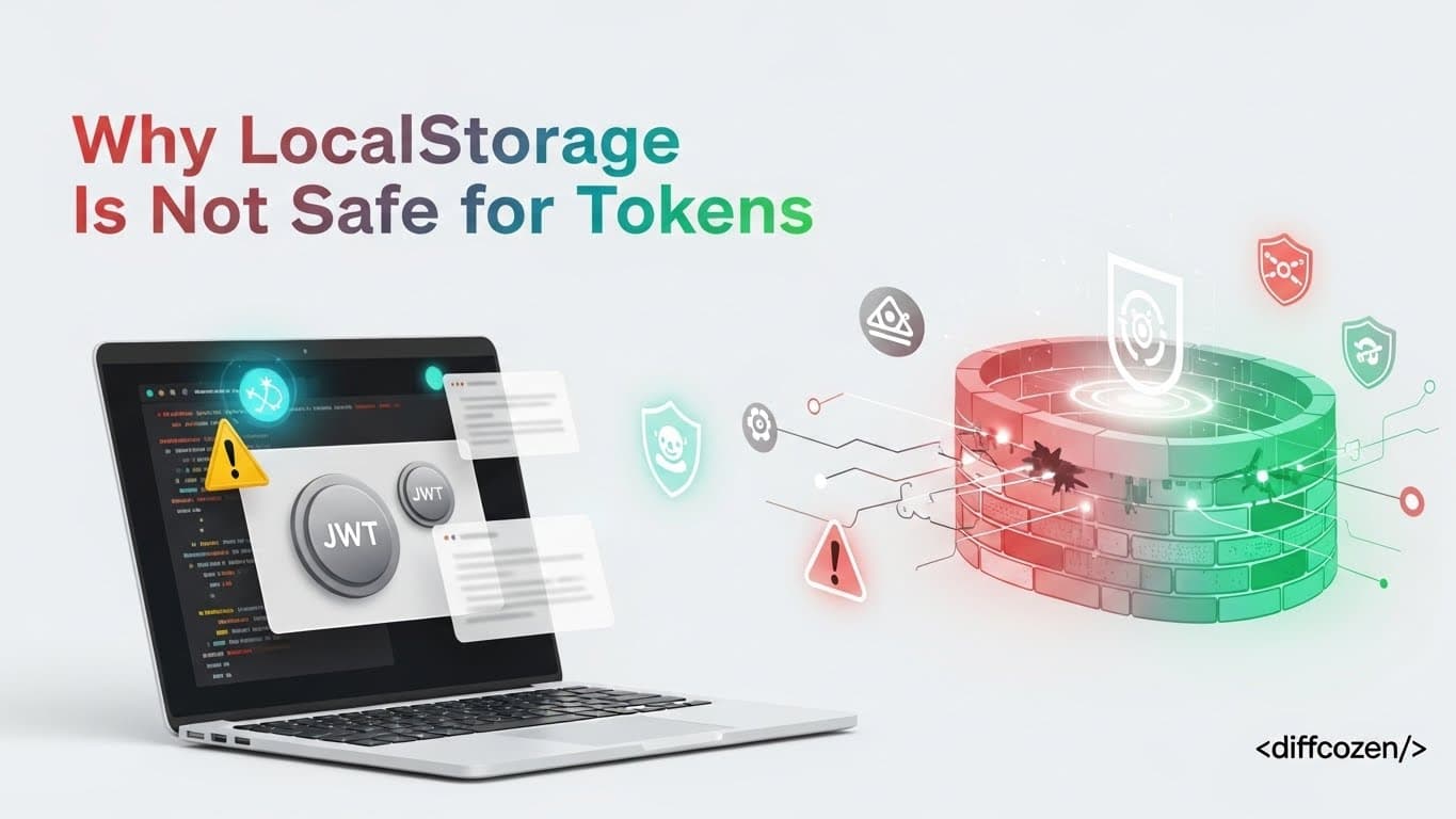 Why LocalStorage Is Not Safe for Tokens — Diffcozen