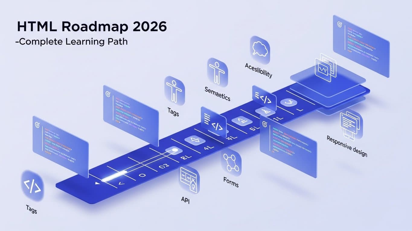HTML Roadmap 2026 — Complete Learning Path by Diffcozen