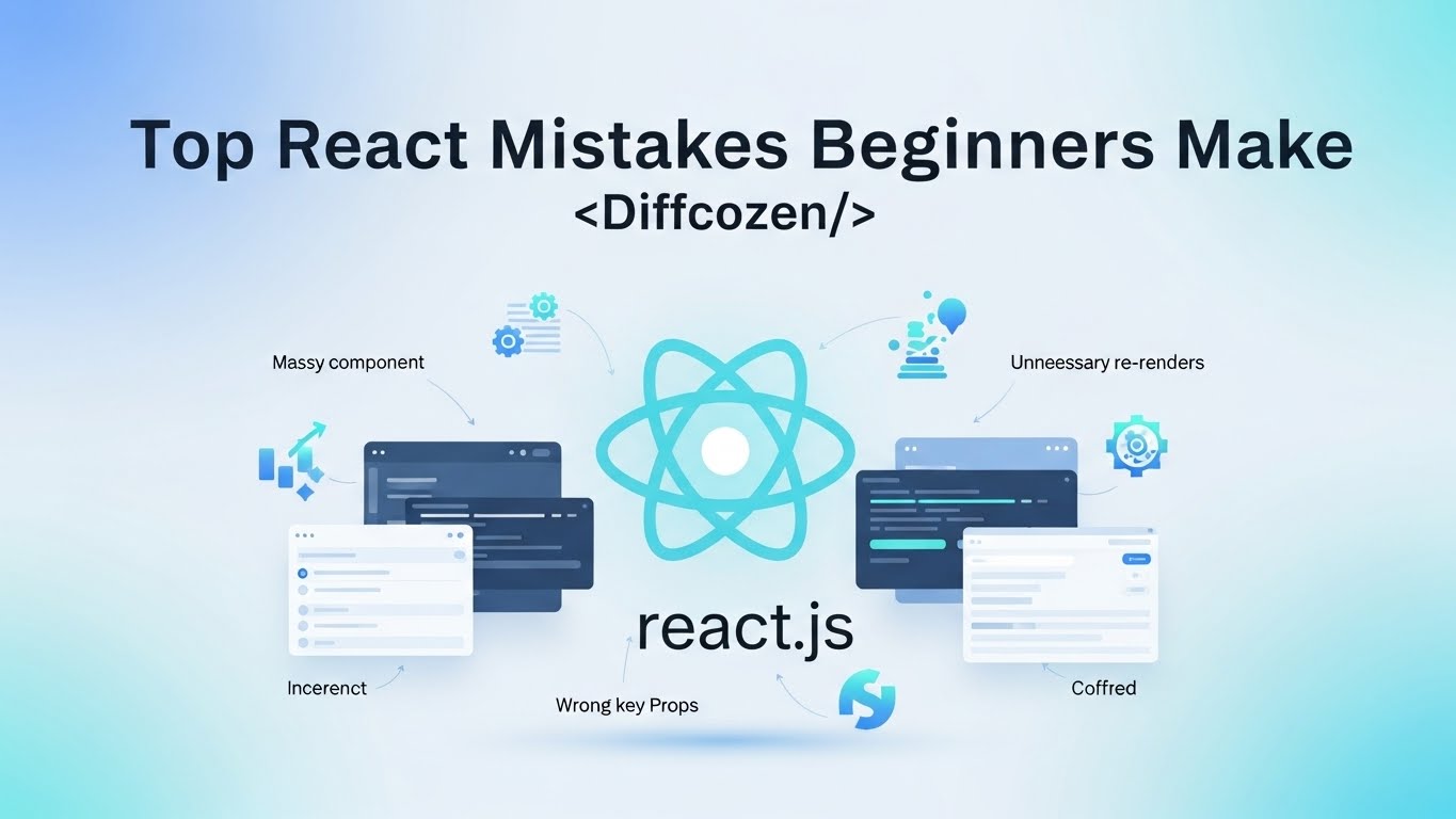 Top React Mistakes Beginners Make — Diffcozen | Learn with Diffcozen