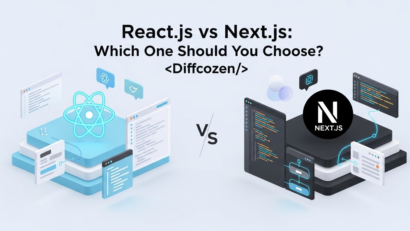 React vs Next.js: Which One Should You Choose? — Diffcozen | Learn with ...